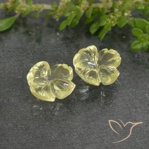 Shop natural 3.26ct Jaune clair Quartz gems, Taille Fleur, from Brésil at GemSelect. In stock, global shipping!