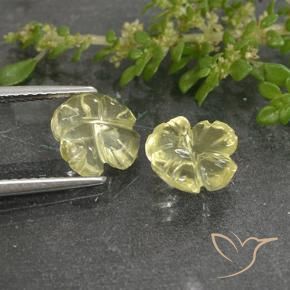 Shop natural 3.26ct Jaune clair Quartz gems, Taille Fleur, from Brésil at GemSelect. In stock, global shipping!