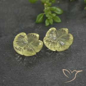 Shop natural 5.20ct Jaune clair Quartz gems, Taille Fleur, from Brésil at GemSelect. In stock, global shipping!