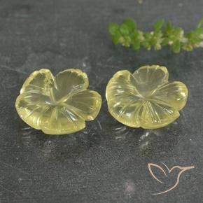 Shop natural 7.33ct Jaune clair Quartz gems, Taille Fleur, from Brésil at GemSelect. In stock, global shipping!