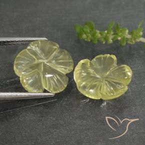 Shop natural 7.33ct Jaune clair Quartz gems, Taille Fleur, from Brésil at GemSelect. In stock, global shipping!
