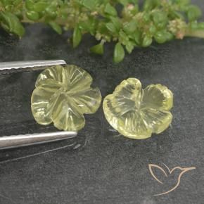 Shop natural 2.62ct Jaune clair Quartz gems, Taille Fleur, from Brésil at GemSelect. In stock, global shipping!