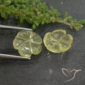 Shop natural 6.36ct Jaune clair Quartz gems, Taille Fleur, from Brésil at GemSelect. In stock, global shipping!