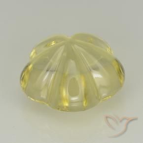 Quartz Jaune moyen naturelle Taille Fleur, 8.01 ct, Transparent