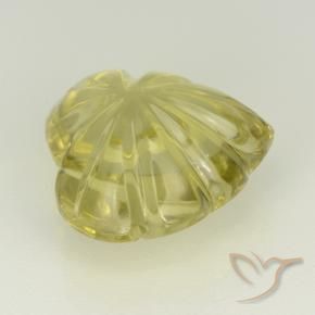 Quartz Jaune moyen naturelle Taille Fleur, 6.81 ct, Transparent