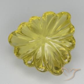Quartz Jaune moyen-léger naturelle Trillion, 5.70 ct, Transparent