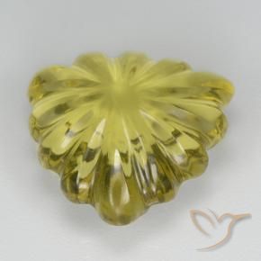 Quartz Jaune moyen-léger naturelle Trillion, 5.70 ct, Transparent