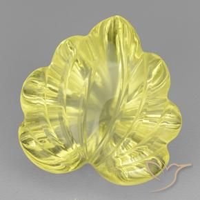 Quartz Jaune bourdon léger naturelle Taille Fleur, 7.65 ct, Transparent