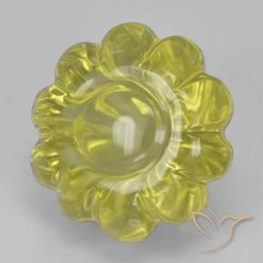 Quartz Jaune ananas naturelle Taille Fleur, 7.80 ct, Transparent