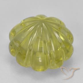 Quartz Jaune ananas naturelle Taille Fleur, 7.80 ct, Transparent