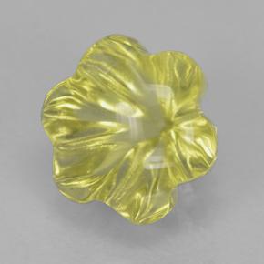 Quartz jaune naturelle taille fleur, 2,06 ct, transparent