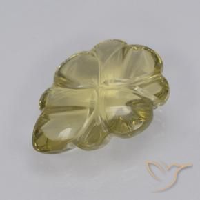 Quartz Jaune neutre naturelle Taille Fleur, 4.76 ct, Transparent