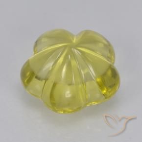 Quartz Jaune ananas naturelle Taille Fleur, 2.59 ct, Transparent