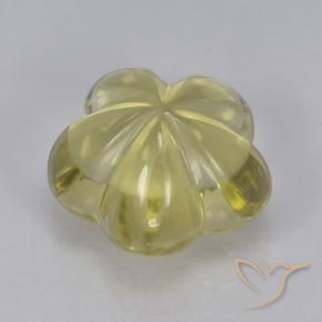 Quartz Jaune lagon naturelle Taille Fleur, 2.68 ct, Transparent