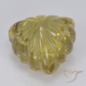 Quartz Jaune moyen-léger naturelle Trillion, 5.97 ct, Transparent
