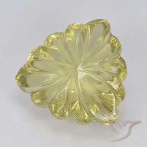 Quartz Jaune moyen-léger naturelle Trillion, 5.65 ct, Transparent
