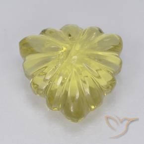 Quartz Jaune moyen-léger naturelle Trillion, 5.65 ct, Transparent