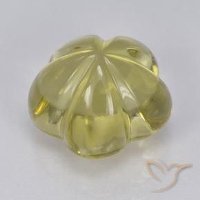 Quartz Jaune moyen-léger naturelle Taille Fleur, 4.47 ct, Transparent