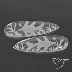Shop natural 29.51ct Blanc clair Quartz gems, En forme de poire, from Brésil at GemSelect. In stock, global shipping!