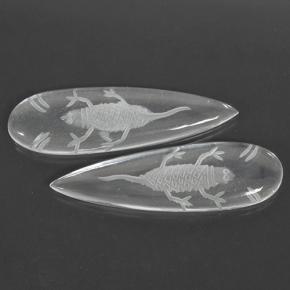 Achetez naturel 29.12ct Blanc clair Quartz gems, En forme de poire, En provenance Brésil chez GemSelect. En stock, livraison internationale!