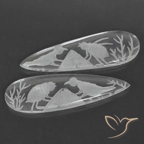 Shop natural 26.31ct Blanc clair Quartz gems, En forme de poire, from Brésil at GemSelect. In stock, global shipping!