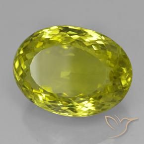 Quartz Jaune moyen naturelle ovale, 28.40 ct, VVS