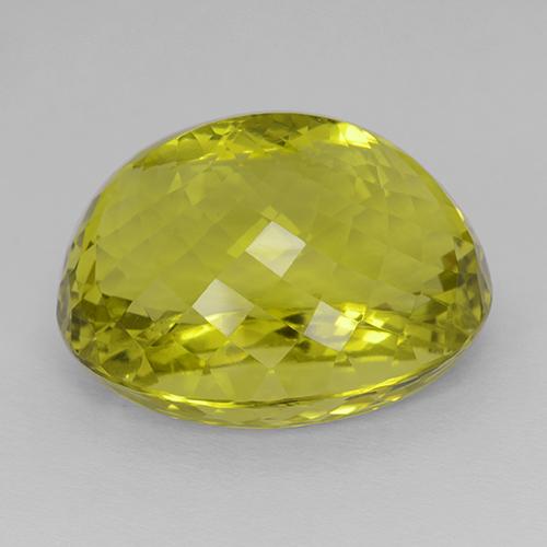 Quartz Bourdon jaune naturelle ovale, 54.44 ct, IF