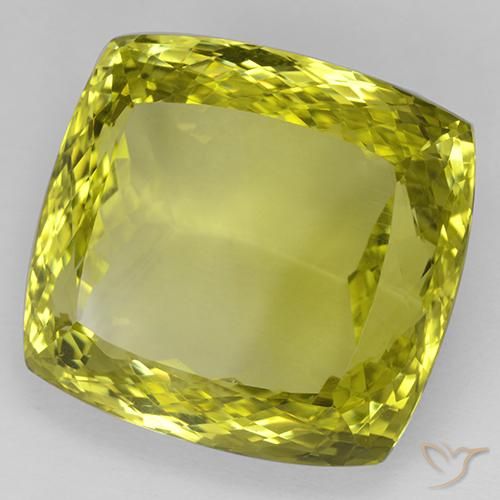 Quartz Jaune maïs naturelle Coussin, 73.08 ct, IF