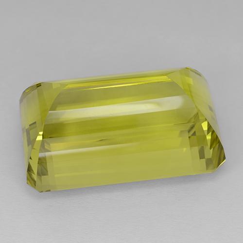 Quartz jaune naturelle taille émeraude, 85,92 ct, IF