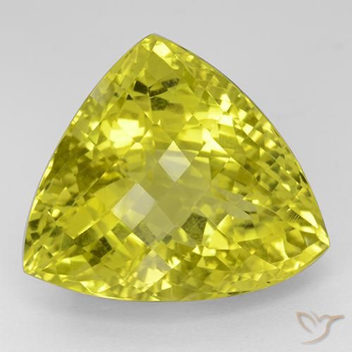 55.15ct Naturel Jaune maïs Quartz, Trillion, VVS
