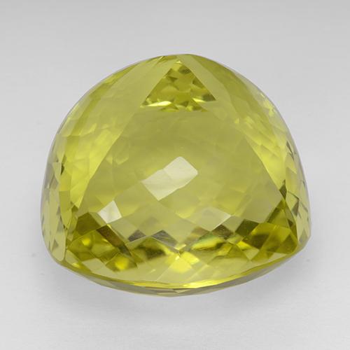 Quartz jaune naturelle coupe coussin, 80,66 ct, IF