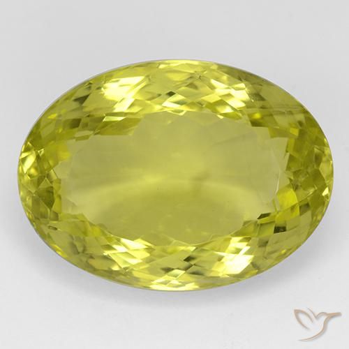 42.16ct Naturel Jaune maïs Quartz, ovale, IF