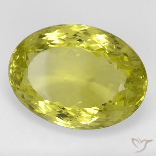 Quartz Jaune maïs naturelle ovale, 42.16 ct, IF