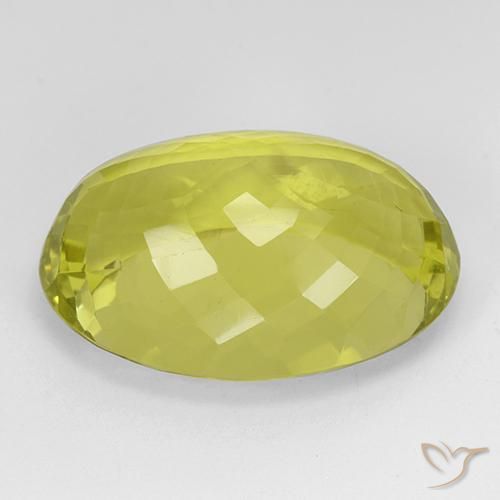 Quartz Jaune maïs naturelle ovale, 42.16 ct, IF