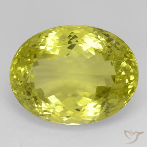 Quartz Jaune moyen naturelle ovale, 45.68 ct, VVS-VS
