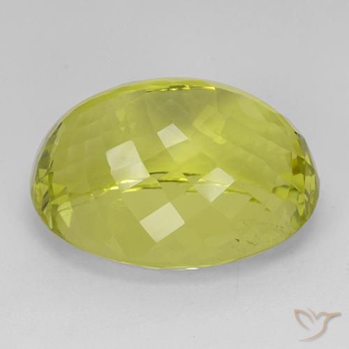 Quartz Jaune moyen naturelle ovale, 45.68 ct, VVS-VS