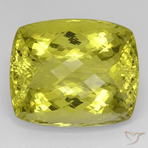 62.08ct Naturel Jaune moyen Quartz, Coussin, IF