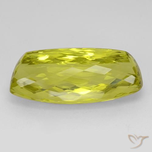 Quartz Jaune maïs naturelle Coussin, 46.05 ct, IF