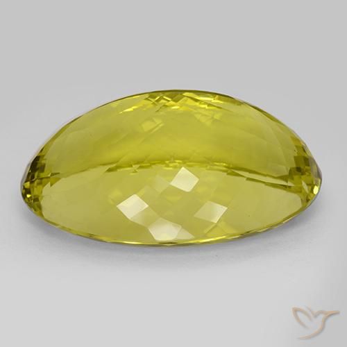 Quartz Jaune ananas naturelle ovale, 101.00 ct, IF