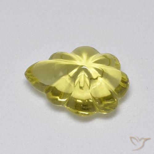 Quartz Jaune moyen naturelle Fantaisie, 3.41 ct, Transparent