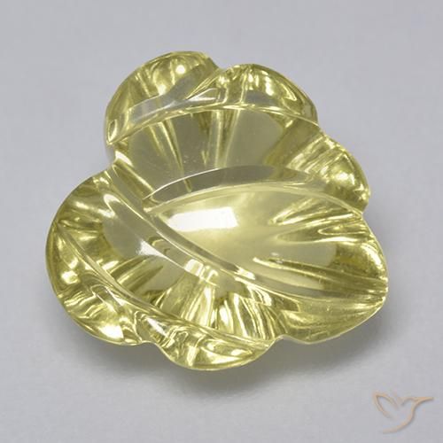 4.94ct Naturel Jaune verdâtre Quartz, Fantaisie, Transparent