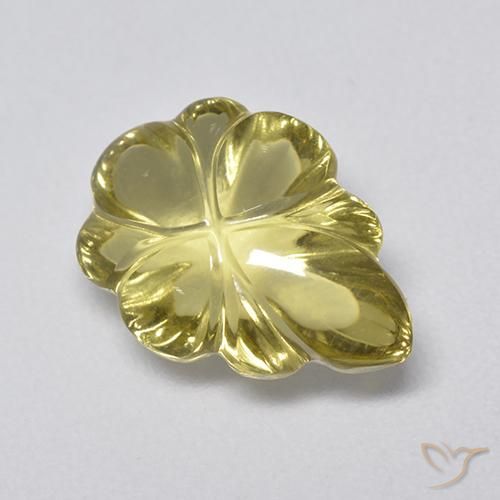 Quartz Jaune terreux naturelle Fantaisie, 4.25 ct, Transparent