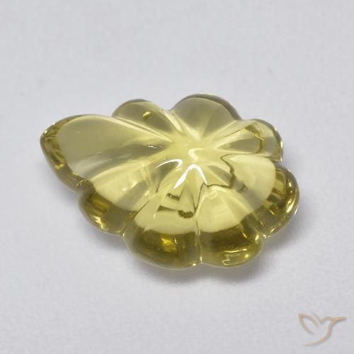 Quartz Jaune terreux naturelle Fantaisie, 4.25 ct, Transparent