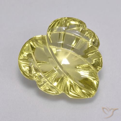 Quartz Jaune doré léger naturelle Fantaisie, 4.87 ct, Transparent