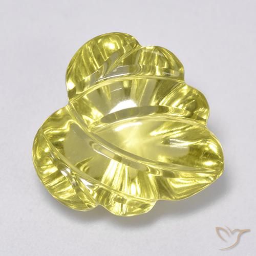 7.36ct Naturel Jaune clair Quartz, Fantaisie, Transparent