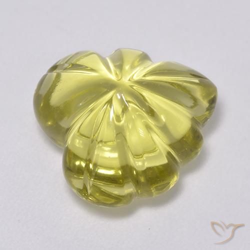 Quartz Jaune clair naturelle Fantaisie, 7.36 ct, Transparent