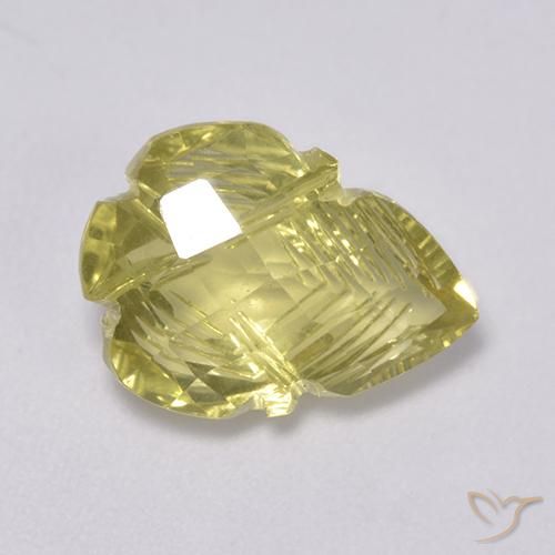 Quartz Jaune clair naturelle Fantaisie, 4.19 ct, Transparent