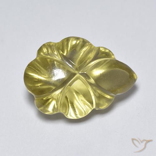 Quartz Jaune doré léger naturelle Fantaisie, 5.10 ct, Transparent