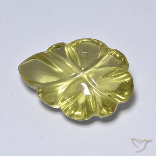 Quartz Jaune moelleux naturelle Fantaisie, 4.34 ct, Transparent