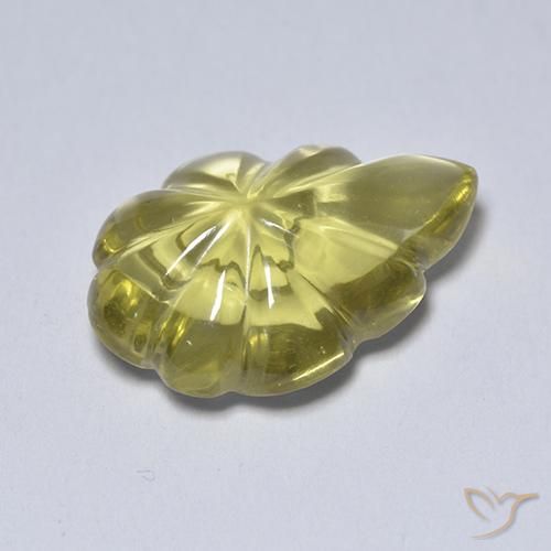 Quartz Jaune moelleux naturelle Fantaisie, 4.34 ct, Transparent